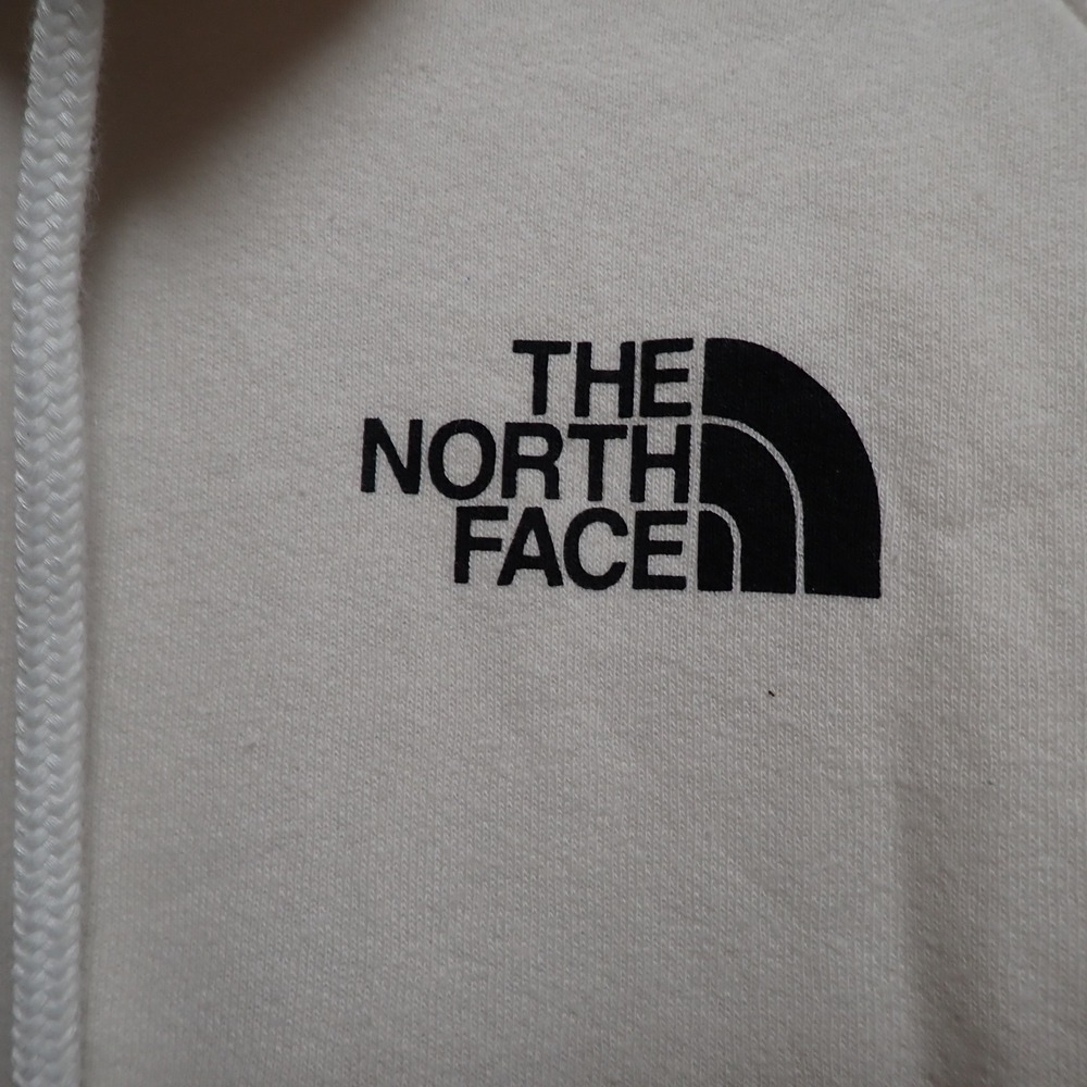 The North Face Womens XXL Cream Box Logo Never Stop Exploring Hoodie Pullover